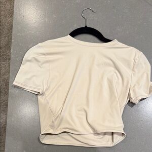 Lululemon Wundermost Ultra-Soft Nulu CrewNeck Cropped T-Shirt